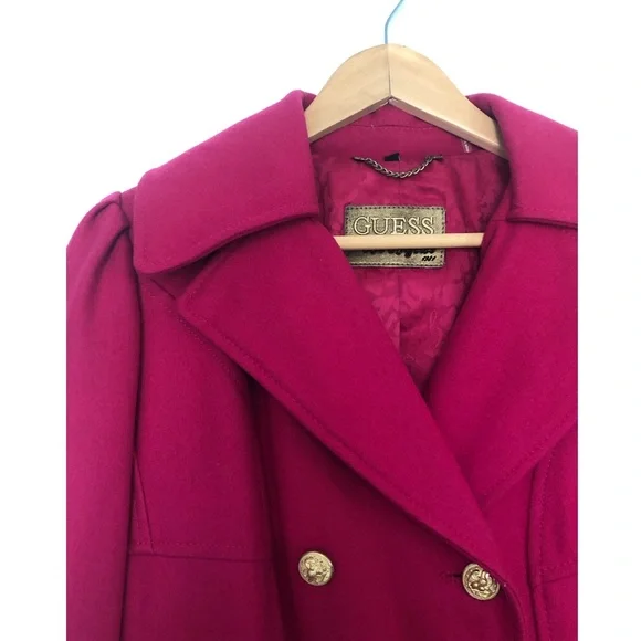 Guess Red Pea Coat - Picture 2 of 6